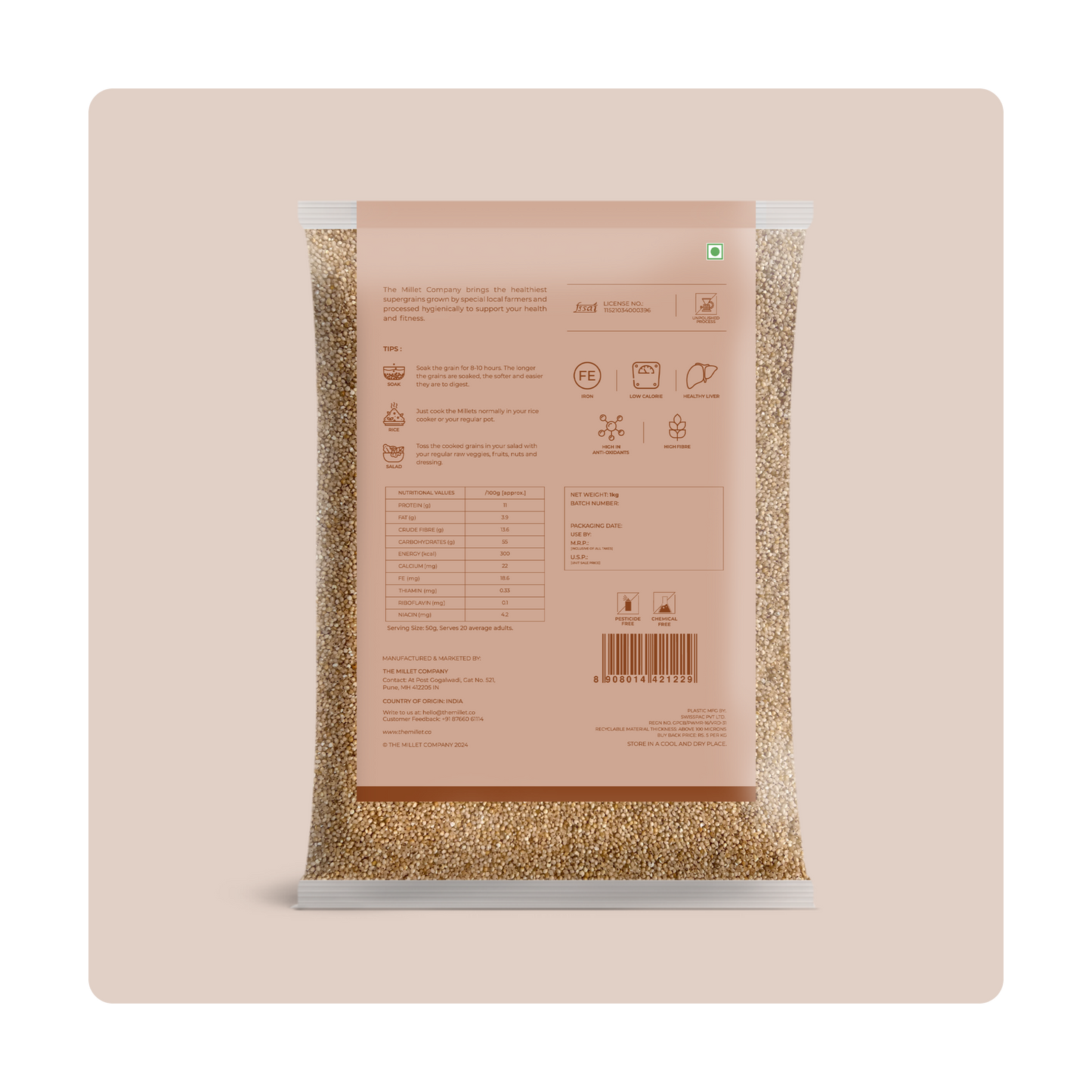 Unpolished Barnyard Millet