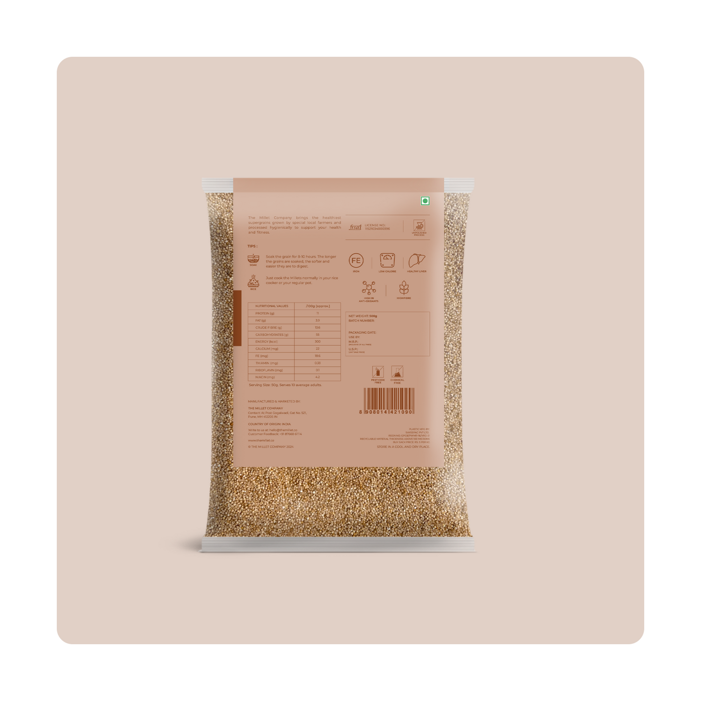 Unpolished Barnyard Millet