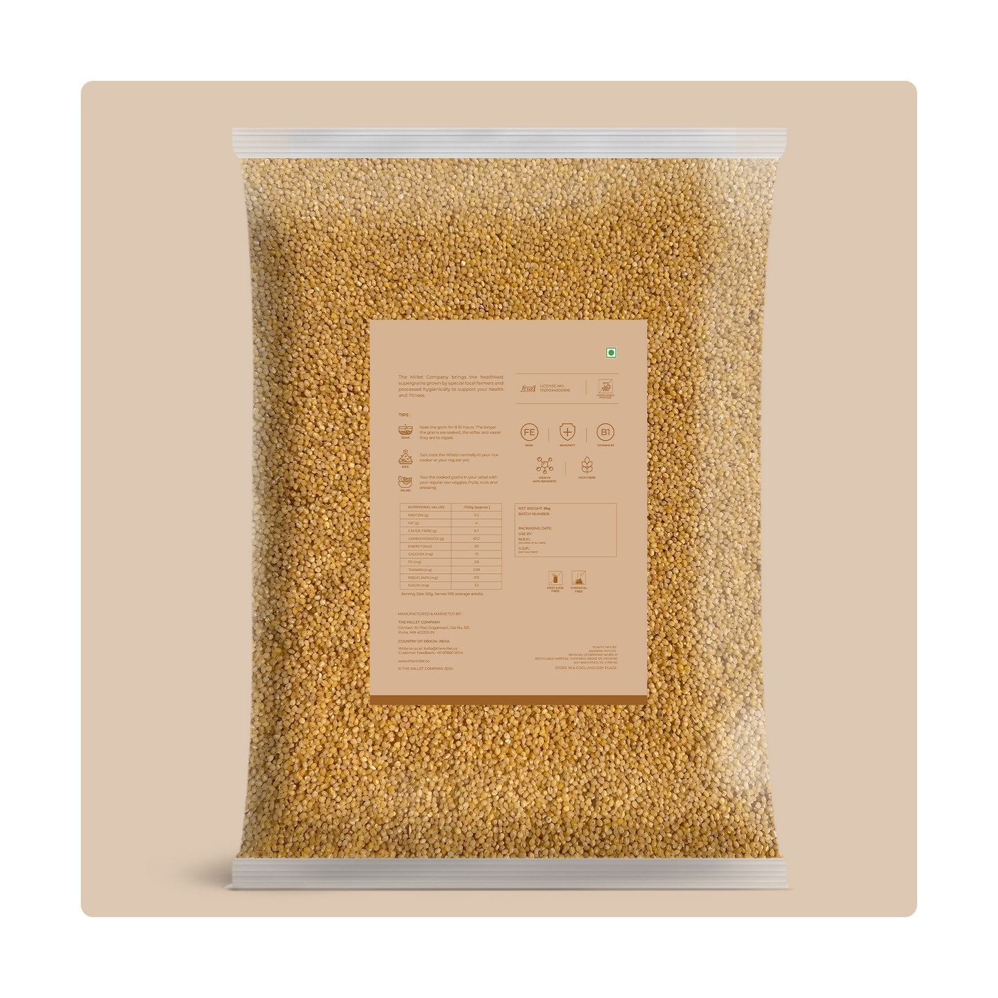 Unpolished Foxtail Millet