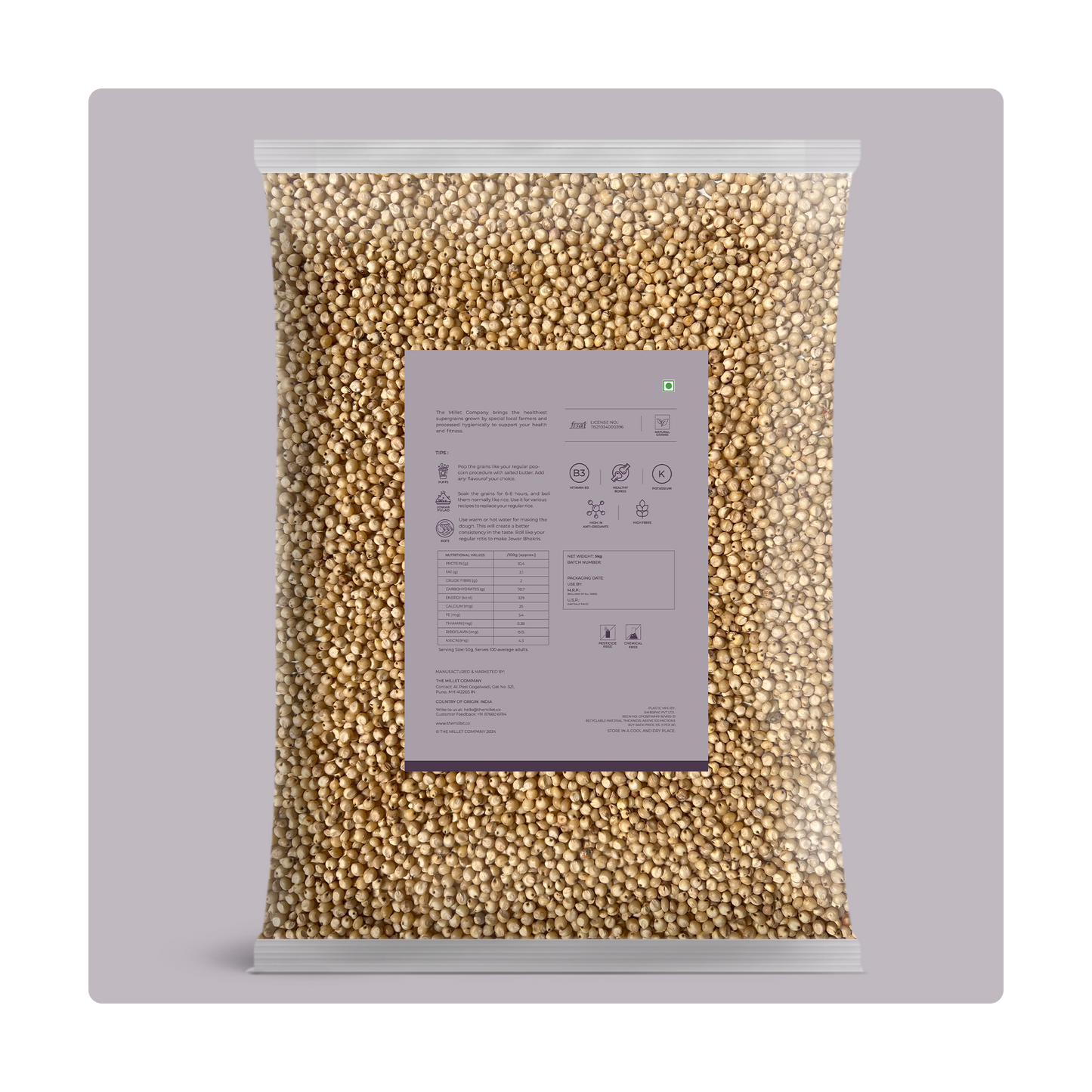 Natural Jowar Grains