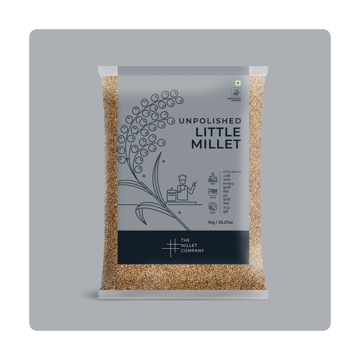 Unpolished Little Millet Grains